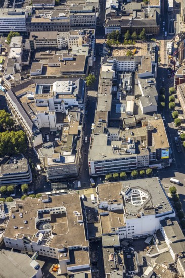 Aerial view, pedestrian zone Kortumstraße between Nordring and Konrad-Adenauer-Platz, Bermuda