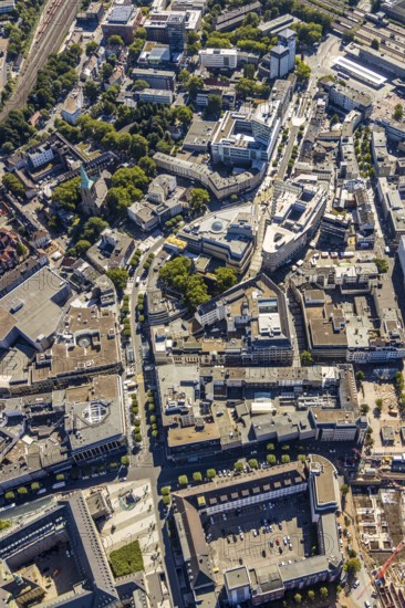 Aerial view, Boulevard Massenbergstraße, between Bongardstraße, Masseenbergstraßeand Ostring,