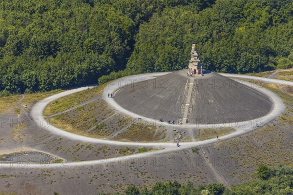 Aerial photograph, Rheinelbe slagheap, Ückendorf, Gelsenkirchen, on the outskirts of
