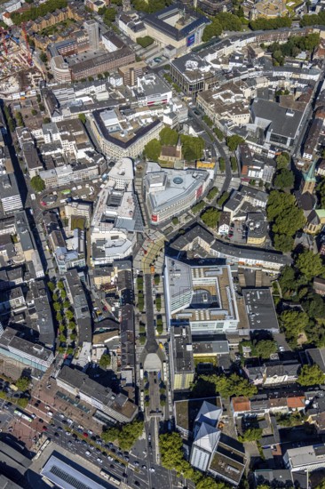 Aerial view, Boulevard Massenbergstraße, between Bongardstraße, Masseenbergstraßeand Ostring,