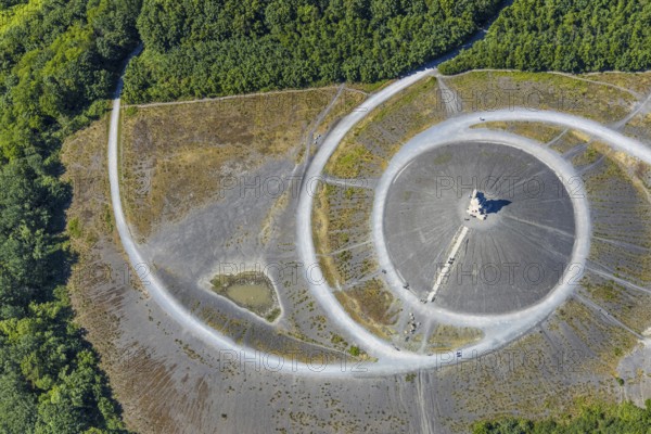 Aerial photograph, Rheinelbe slagheap, Ückendorf, Gelsenkirchen, on the outskirts of