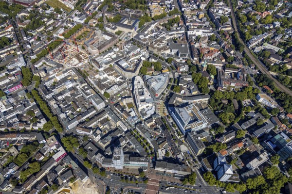 Aerial view, Boulevard Massenbergstraße, between Bongardstraße, Masseenbergstraßeand Ostring,