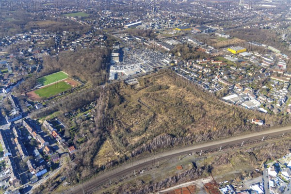 Aerial photograph, Hannibal slag heap, Phönixberg, Hofstede, Bochum, Ruhr area, North