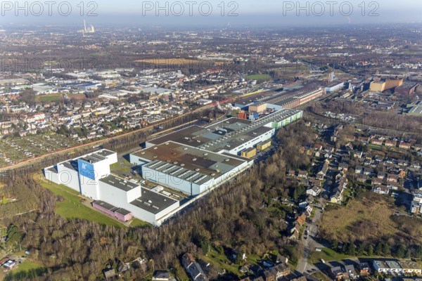 Aerial photo, thyssenkrupp Steel Europe AG Bochum plant, Essener Straße, Kruppwerke, Bochum, Ruhr