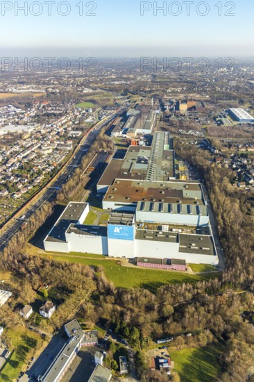 Aerial photo, thyssenkrupp Steel Europe AG Bochum plant, Essener Straße, Kruppwerke, Bochum, Ruhr