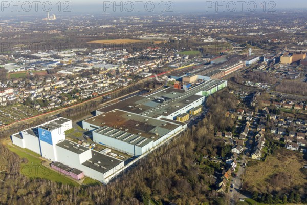 Aerial view, thyssenkrupp Steel Europe AG Bochum plant, Essener Straße, Kruppwerke, Bochum, Ruhr