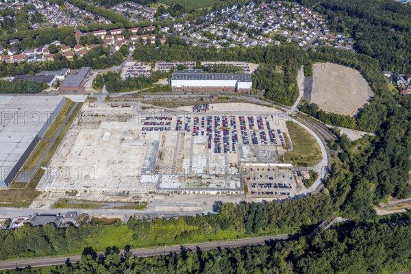Aerial view, Opel Warehouse Bochum, Langendreer, Bochum, Ruhr area, North Rhine-Westphalia,