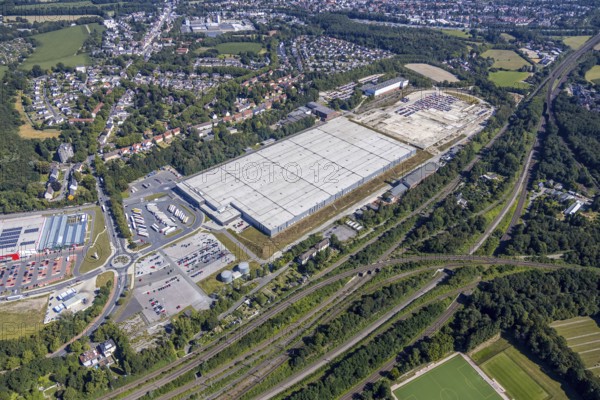 Aerial view, Opel Warehouse Bochum, Langendreer, Bochum, Ruhr area, North Rhine-Westphalia,