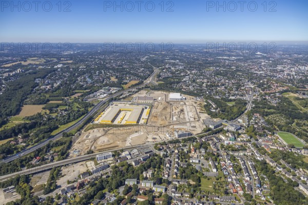 Aerial view, MARK 51°7, new building Zess, Laer, Bochum, Ruhr area, North Rhine-Westphalia,