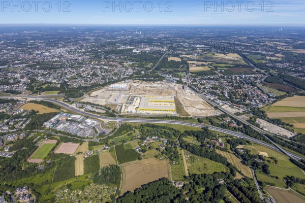 Aerial photo, MARK 51°7, new building Zess, Nordhausen-Ring and motorway A448, Laer, Bochum, Ruhr
