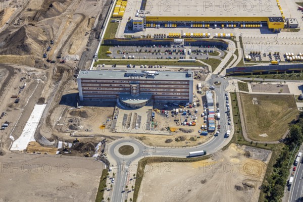 Aerial view, MARK 51°7, new building Zess, Laer, Bochum, Ruhr area, North Rhine-Westphalia,