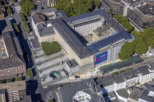 Aerial view, city hall Bochum, city administration Bochum, Gleisdreieck, Bochum, Ruhr area, North