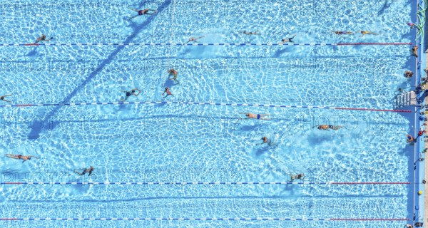 Schwimmverein Blau-Weiß Bochum 1896 e. V., outdoor swimming pool Am Wiesengrund, swimming pool,