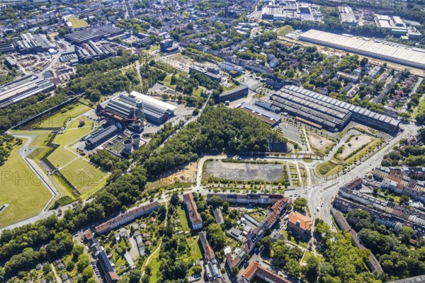 Aerial view, city centre west, Westpark, Jahrhunderthalle, Gahlensche Straße, Alleestraße,