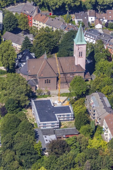 Aerial photograph, ÐŸÑ€Ð°Ð²Ð¾ÑÐ°Ð²Ð½Ð°Ñ Ð¦ÐµÑ€ÐºÐ¾Ð²ÑŒ, Russian Orthodox Church Feldsieper Straße,