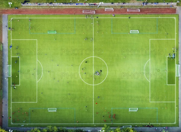 Aerial view, sports centre Wattenscheid-West Berliner Straße, Leithe, Bochum, Ruhr area, North