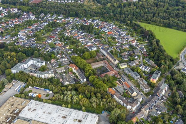 Aerial view, ?? View Südfeldmark, building Moltkestraße, Goebenstraße, Wattenscheid, Bochum, Ruhr