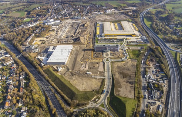 Construction site, new construction DHL Logistik, office address office 51Â°7, office building