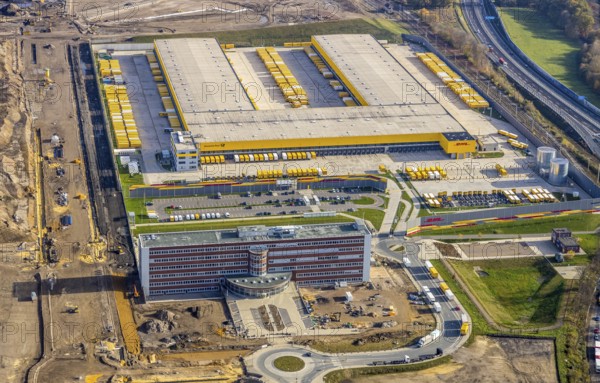 Construction site, new construction DHL Logistik, former Opel site, former Opel administration