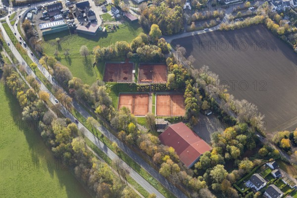 Construction site tennis courts Tennisclub Rot-Weiß Stiepel 1925, Stiepel, Bochum, Ruhr area, North