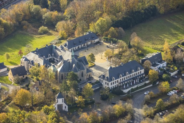 Cistercian monastery Bochum-Stiepel, Restaurant Klosterhof, Stiepel, Bochum, Ruhr area, North