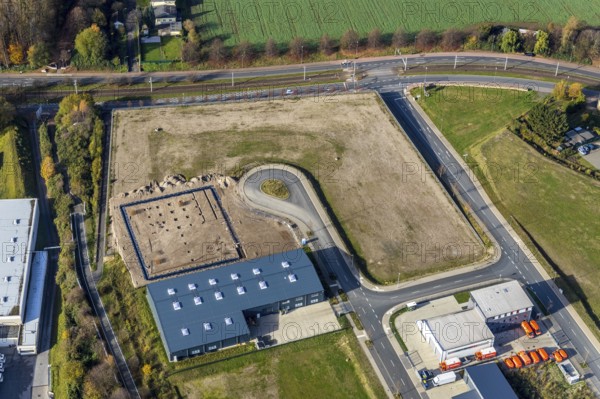 Construction site of new industrial estate An der Salzstraße, district Hiltrop, Bochum, Ruhr area,