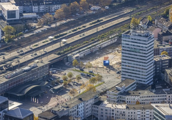 Bochum main station, demolition multi-storey car park P7, construction site for new multi-storey