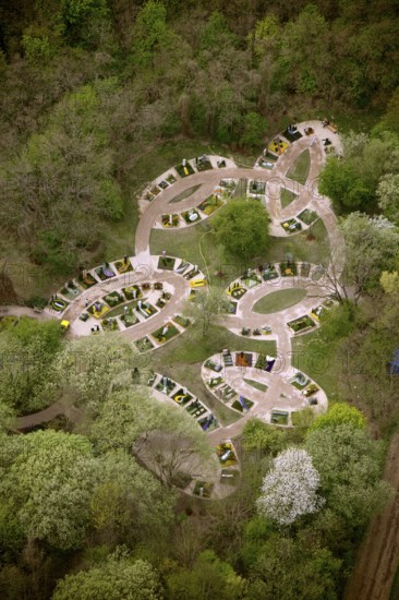 Aerial view, Ehrenbreitstein Fortress, Graves Garden, Federal Garden Show 2011 - Koblenz Transforms
