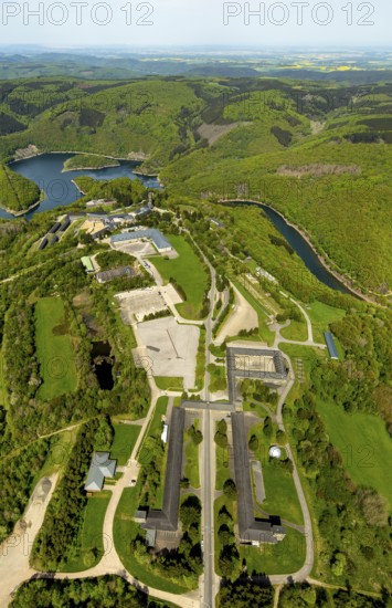 Former Nazi Ordensburg Vogelsang, a building complex erected by the National Socialists on Mount