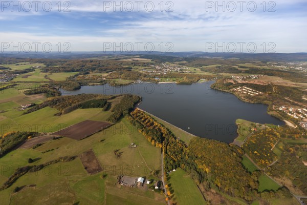 Bostalsee, tributaries Bos, Dämelbach, district Sankt Wendel, Nohfelden, Saarland, Germany, Europe,