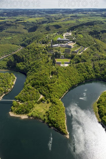 Former Nazi Ordensburg Vogelsang, a building complex erected by the National Socialists on Mount