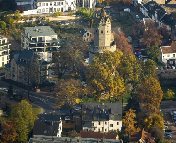 The Round Tower, landmark of Andernach, corner defence tower in the town wall, defence tower,
