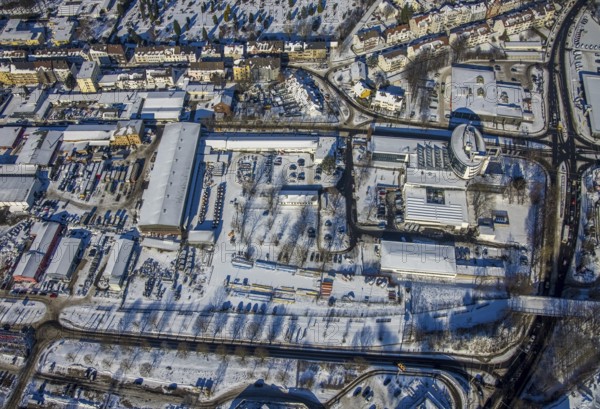 Aerial photo, Stadtwerke Witten, Witten, Ruhr area, North Rhine-Westphalia, Germany, DE, energy