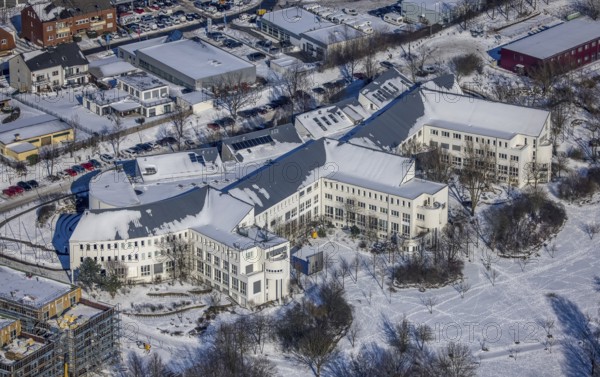 Aerial view, University of Witten / Herdecke, Annen, Witten, Ruhr area, North Rhine-Westphalia,
