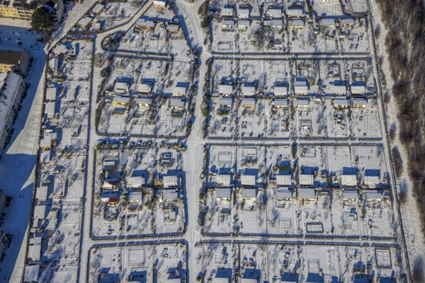 Aerial view, allotment garden association, Goethestrasse, Annen, Witten, Ruhr area, North