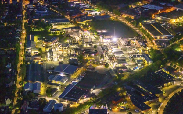 Aerial view, Evonik Industries AG premises, chemical plant, Witten, Ruhr area, North