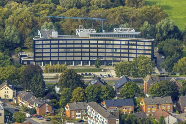 Aerial photo, Westnetz Gmbh training centre Wesel in Wesel, Lower Rhine, North Rhine-Westphalia,