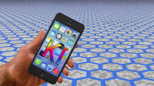 Symbol photo, new smartphone generation, AI, AI as an information aid, ChatGBT, OpenAI, chatbot,