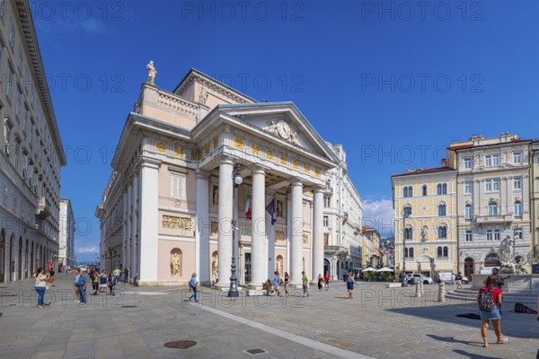 Foreign consulate in Piazza della Borsa in Trieste, Friuli-Venezia Giulia, Italy