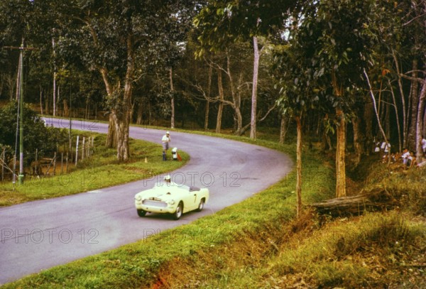Austin-Healey Sprite car, motor racing event, Gap Hill Climb, Singapore Motor Club, Singapore,