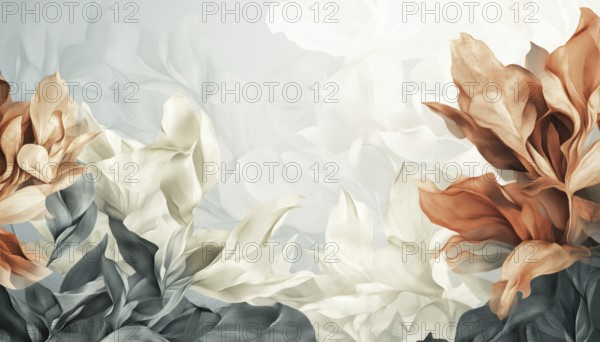 Abstract Plant Art: Botanical Wall Decor Featuring Floral And Foliage Designs In Abstract Shapes