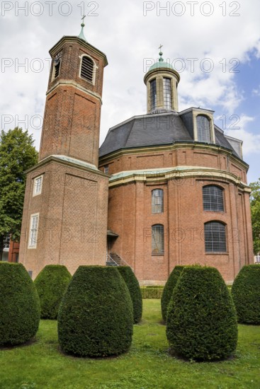Baroque Clemenskirche church built by Johann Conrad Schlaun, Münster, North Rhine-Westphalia,