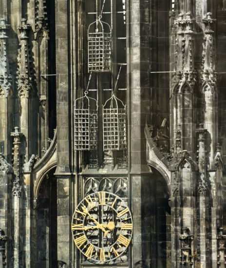 The cages from the radical anabaptist Münster rebellion in 1535, tower of Sankt Lamberti, St