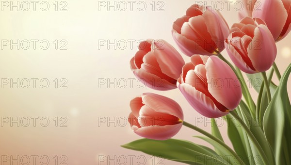 International Women'S Day Celebration On March 8th Featuring Lifelike Tulips For Posters,