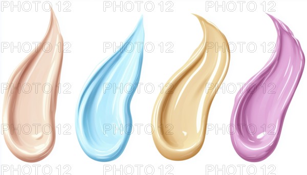 Comprehensive Collection Of Cosmetics Brushes And Creams: Beauty Skin Care Products Featuring