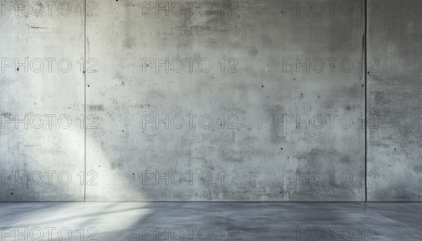 Smooth Concrete Cement Wall With Vintage Touch: Perfect Canvas For Wallpaper Or Graphics In Retro