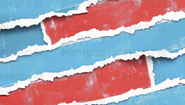 Festive Blue And Red Christmas Striped Paper Tape - Perfect For Holiday Decorations, Crafting, And