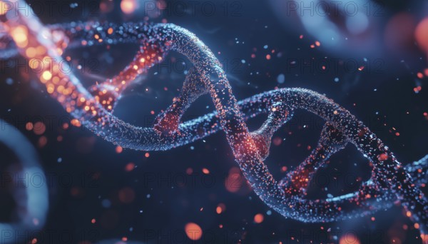 Innovative Dna, Conceptual Molecule, Cellular Structure: Exploring The Future Of Genetics And