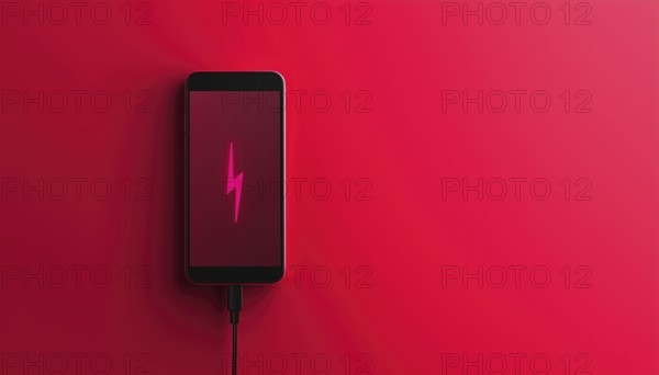 Phone Charging Symbol For Smartphones: Cellphone Usb Power Bolt Charger Sign To Keep Your Mobile
