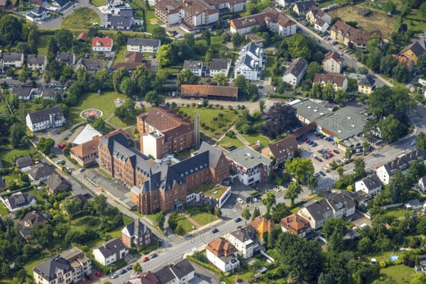 Aerial view, Mariannen-Hospital Werl, Werl, Soester Börde, North Rhine-Westphalia, Germany, DE,